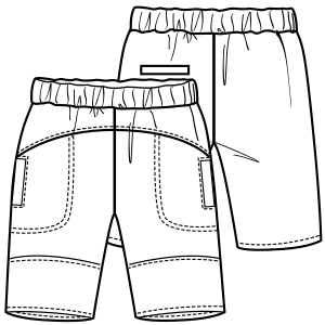Moldes de confeccion para BEBES Pantalones Pantalon 00159